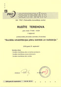 Сертификат "План социальной реабилитации, его разработка и реализация".